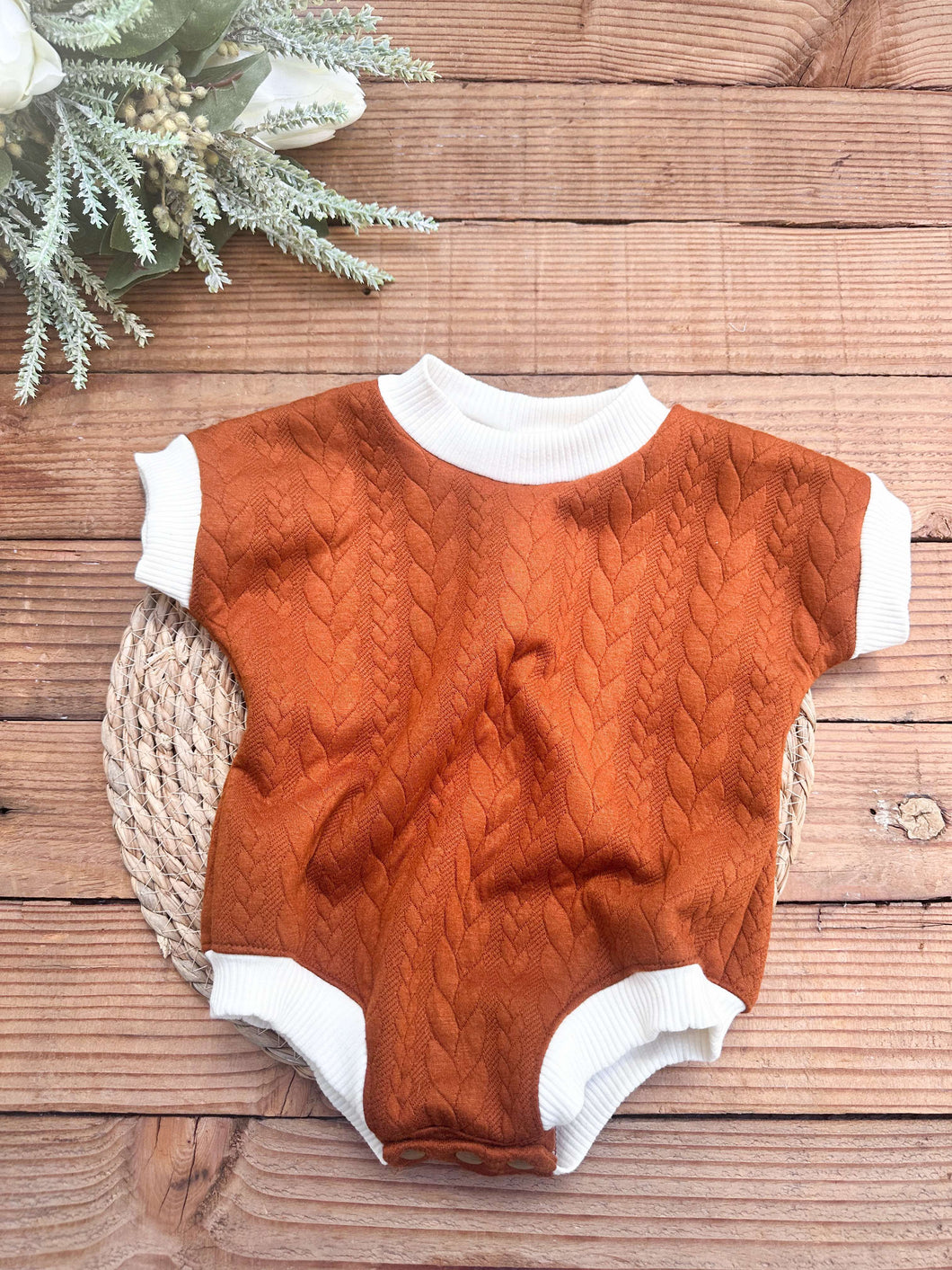 Cable Knit Rust Lounge Suit